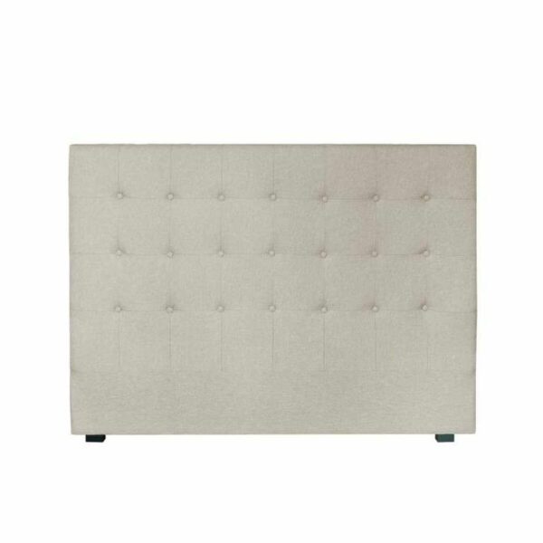 Табла за легло DKD Home Decor Бежов полиестер Дървен MDF (159 x 8 x 119 cm)