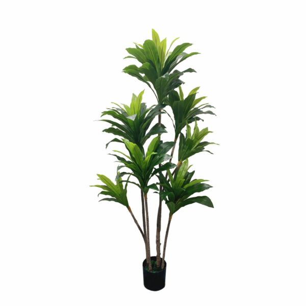 Декоративно Растение DKD Home Decor Dracaena полиестер Зелен PP (90 x 90 x 200 cm)