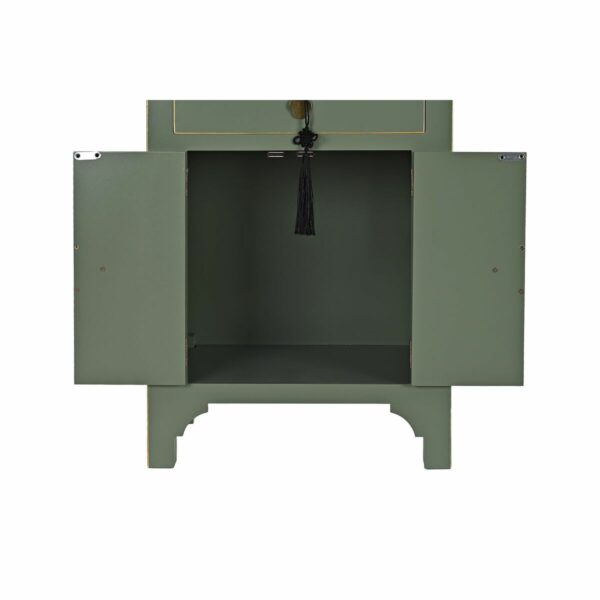 Нощно шкафче DKD Home Decor Ела Метал Дървен MDF (45 x 34 x 66 cm)