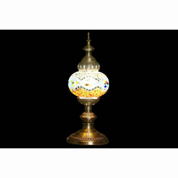Настолна лампа DKD Home Decor Кристал Мозайка Метал Многоцветен 250 V 50 W Арабин (15 x 15 x 36 cm)