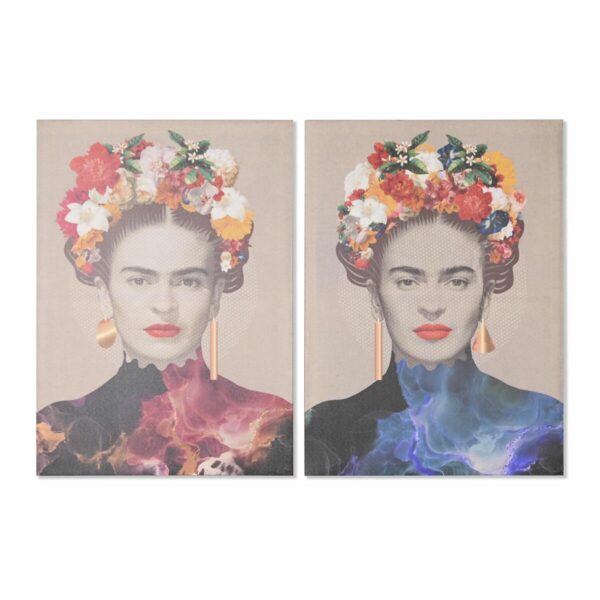 Картина DKD Home Decor Frida (50 x 1,8 x 70 cm) (2 броя)