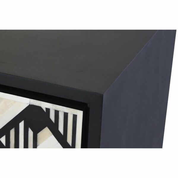 Бюфет DKD Home Decor Черен Бял Кост Смола Дървен MDF (160 x 40 x 81 cm)