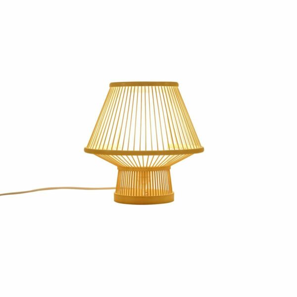 Настолна лампа DKD Home Decor полиестер Бамбук (30 x 30 x 30 cm)