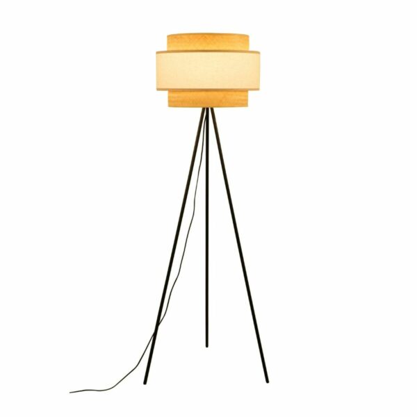 Лампион DKD Home Decor полиестер Бамбук (50 x 50 x 163 cm)