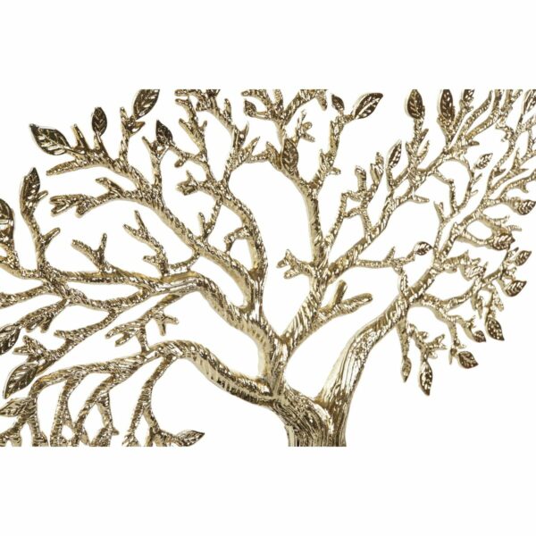 Декоративна фигурка DKD Home Decor Сребрист Дърво Златен Смола (39 x 7 x 27,5 cm) (2 броя)