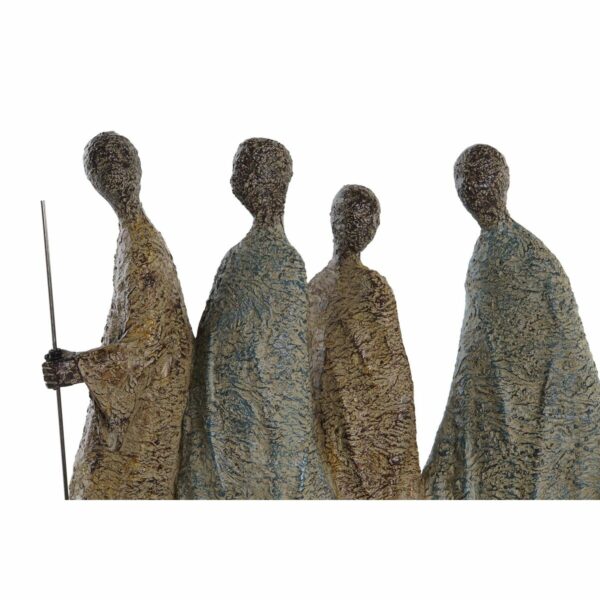 Декоративна фигурка DKD Home Decor Африканка Смола Многоцветен (33,5 x 14,5 x 41 cm)
