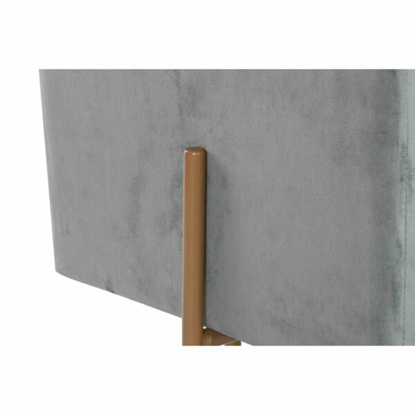 Табуретки DKD Home Decor Метал цвят тюркоаз полиестер (45 x 45 x 45 cm)