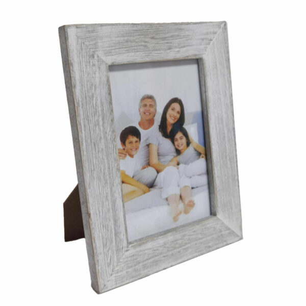 Рамка за снимки DKD Home Decor Кристал Бежов Бял Планина Дървен MDF (18 x 1,5 x 23 cm) (2 броя)