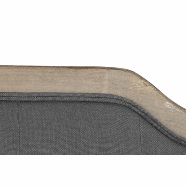 Табла за легло DKD Home Decor полиестер Тъмно сив Tamm (180 x 10 x 120 cm)