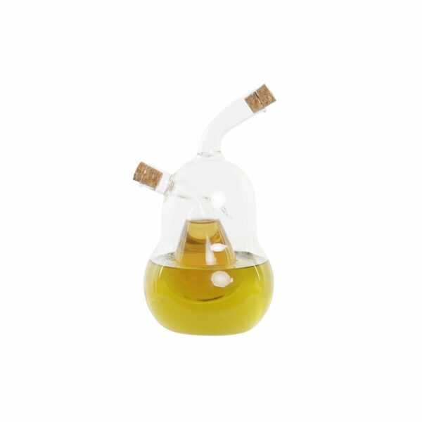 Oil and Vinegar Set DKD Home Decor Прозрачен Kорк Боросиликатно Стъкло (12 x 10 x 18,6 cm) (540 ml)