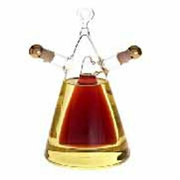 Oil and Vinegar Set DKD Home Decor Прозрачен Kорк Боросиликатно Стъкло (10,5 x 9 x 18 cm) (300 ml)