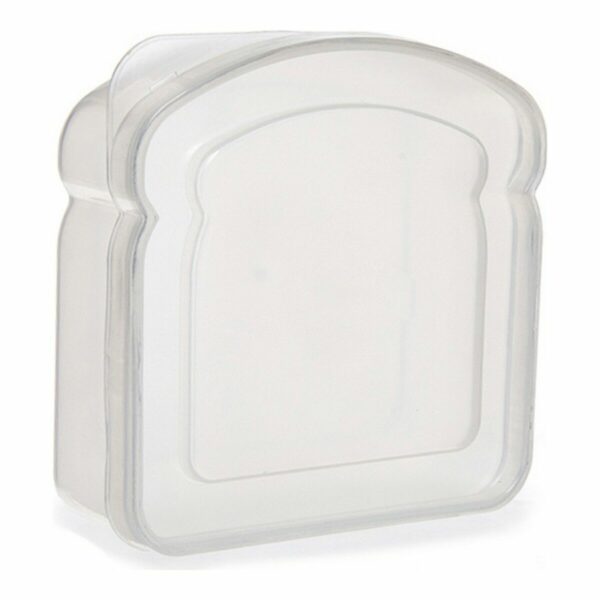 Кутия за обяд Sandwich Прозрачен Пластмаса (12 x 4 x 12 cm)