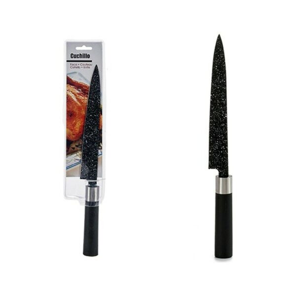 Кухненски Нож Черен Неръждаема стомана (2 x 37,5 x 7,5 cm)
