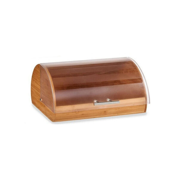 Кутия за Хляб Пластмаса Бамбук Естествен (24,5 x 19 x 38 cm)