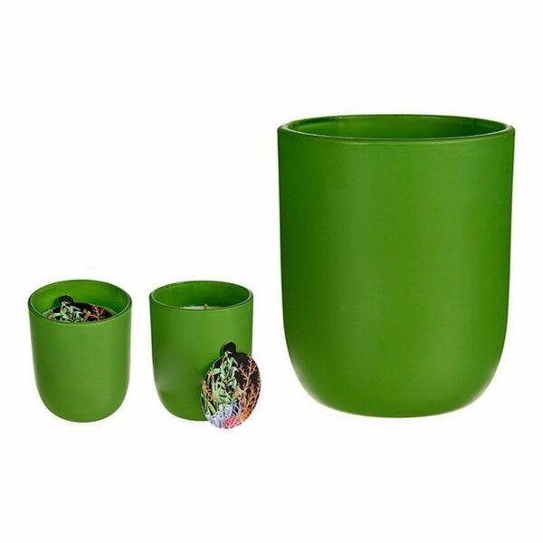 Свещ Чаша Зелен (7 x 8 x 7 cm)