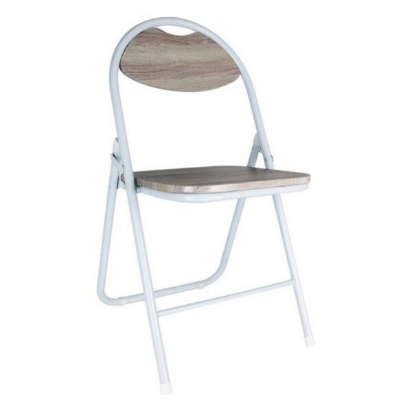 подплатен къмпинг стол Confortime Дървен Метал Бял (44 x 4 x 80 cm)