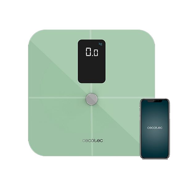 Електронен кантар за баня Cecotec Surface Precision 10400 Smart Healthy Vision Зелен