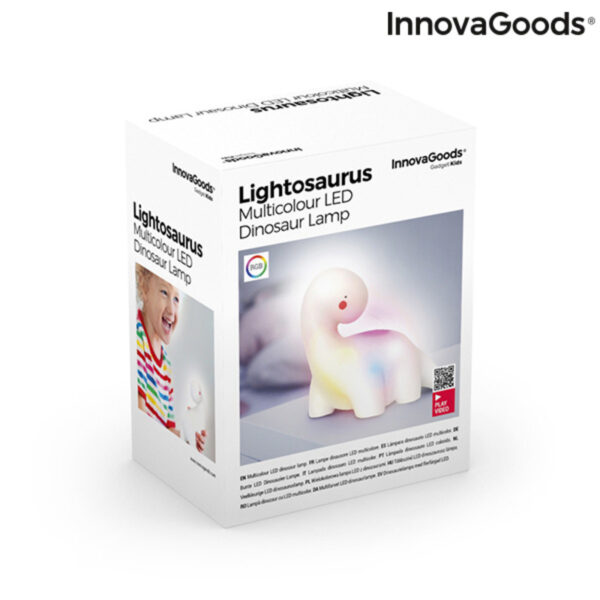 Многоцветна LED Лампа Динозавър Lightosaurus InnovaGoods