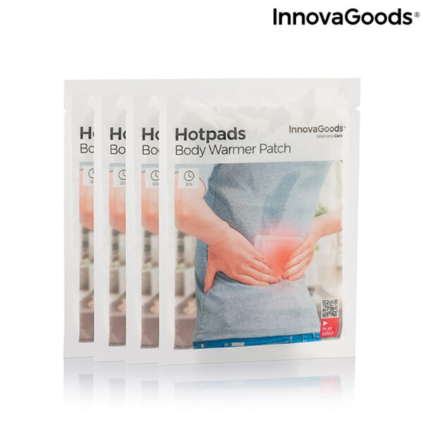 Пластири за загряване на тяло Hotpads InnovaGoods (опаковка от 4)