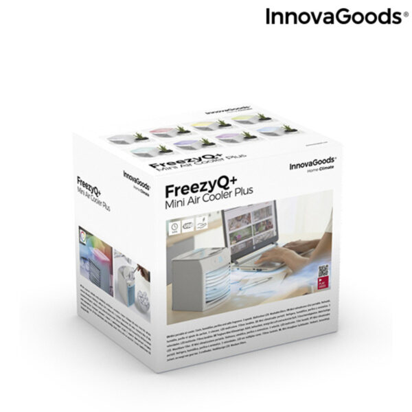 Мини изпарителен преносим климатик с LED Freezyq+ InnovaGoods