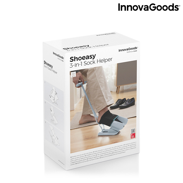 Обувалка за чорапи и обувки с устройство за събуване на чорапи Shoeasy InnovaGoods
