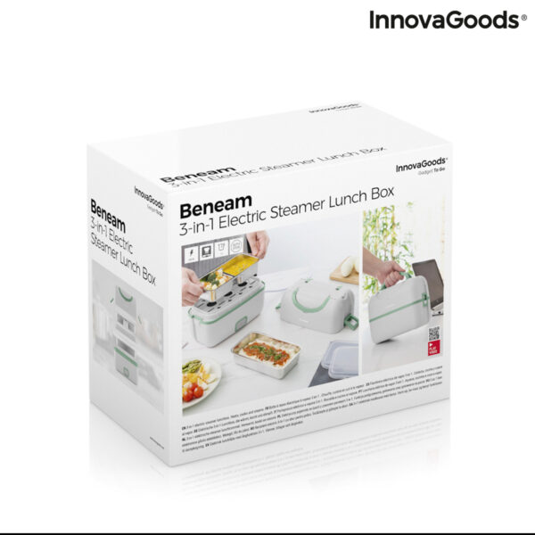 Електрическа кутия за обяд 3 в 1 с рецепти Beneam InnovaGoods