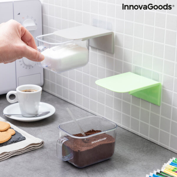 Подвижни Залепващи се Кухненски Контейнери Handstore InnovaGoods Опаковка от 2 единици