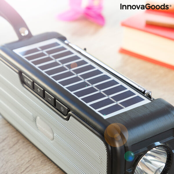 Безжична Тонколона със соларно Зареждане и LED фенерче Sunker InnovaGoods