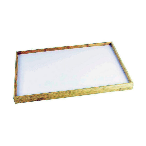 Сгъваема Табла за Легло Дървен Бял (50 x 30 x 22 cm)