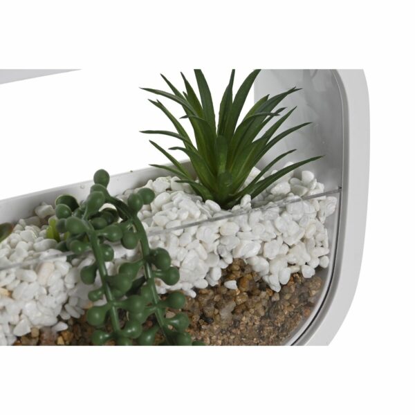 Декоративно Растение DKD Home Decor полиетилен Бял полипропилен (30 x 6 x 16 cm) (2 броя)