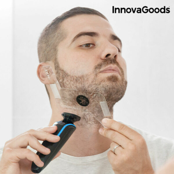 Шаблон за оформяне на брада Hipster Barber InnovaGoods