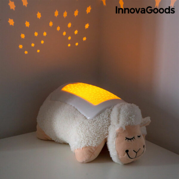 Плюшена Играчка Овца с LED Проектор InnovaGoods