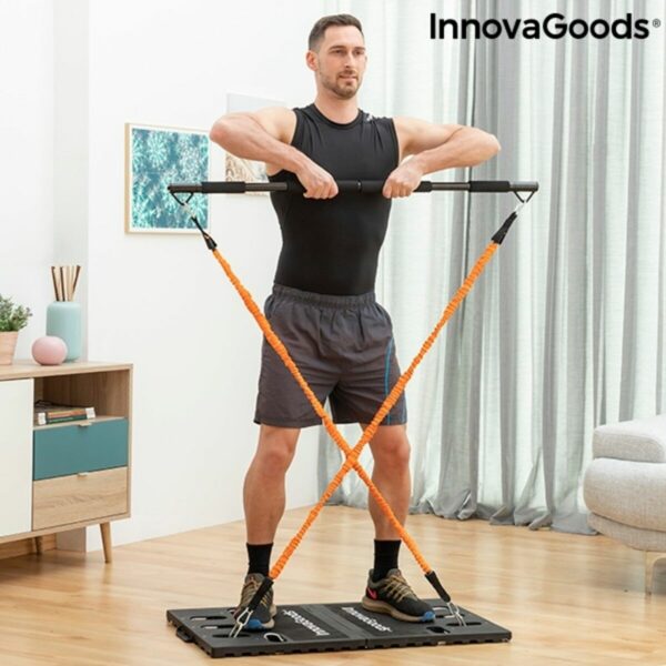 Преносим фитнес уред с ластици за с Ръководство за Упражнения Gympak Max InnovaGoods