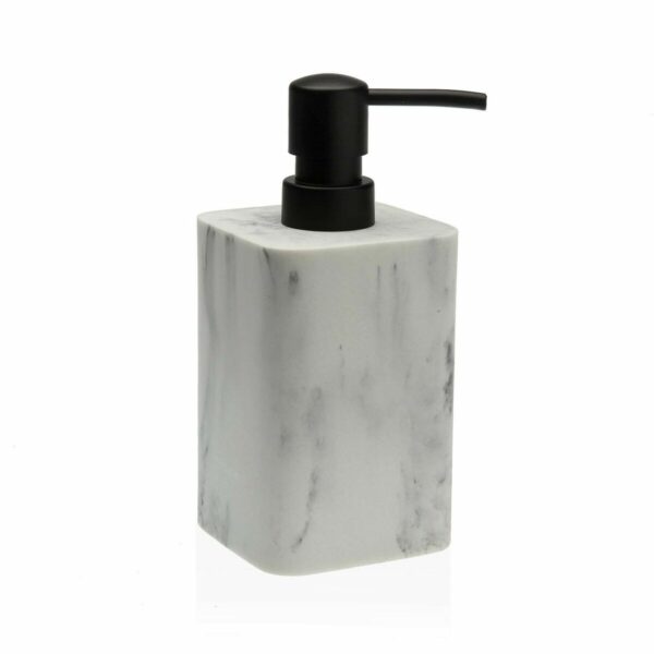 Дозатор за Сапун Versa Marble Бял Пластмаса Смола (8 x 19,4 x 8 cm)