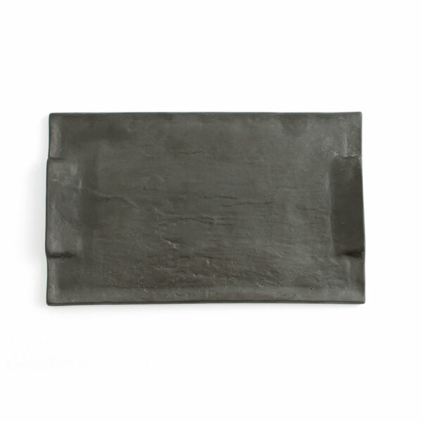 Поднос за аперитиви Quid Mineral Керамика Черен 30 x 18 cm (6 броя)