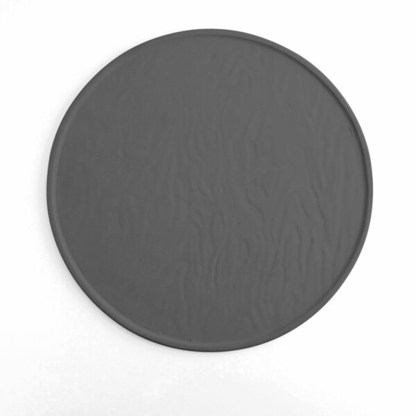 Плитка чиния Quid Mineral Gres Керамика Черен Ø 33 cm (6 броя)
