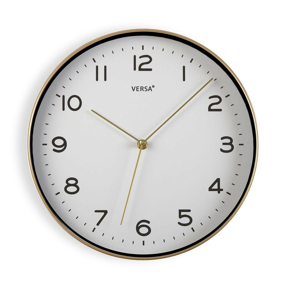 Стенен часовник Versa Син Пластмаса Кварц 4 x 30 x 30 cm