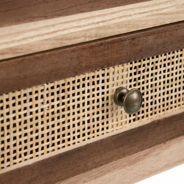 Нощно шкафче SASHA 40 x 30 x 62,5 cm Естествен Дървен Сметана Pатан