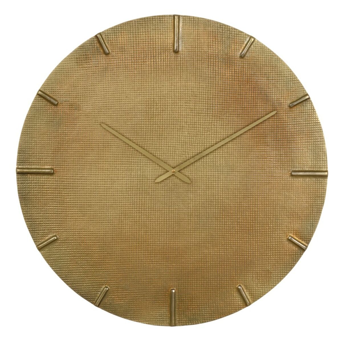 Стенен часовник Дърво Бял Естествен Дървен Кристал 22 x 22 x 4,5 cm