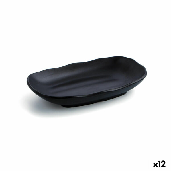 Дълбока чиния Quid A'bordo Черен Пластмаса 25,5 cm (12 броя)
