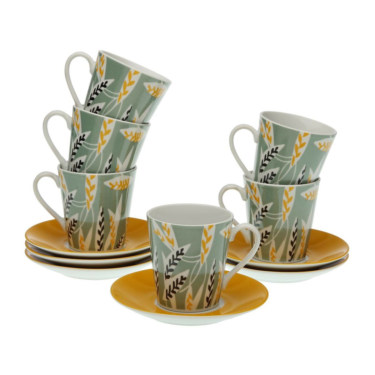 Комплект чаши за кафе 6 части Versa Izabela Порцелан