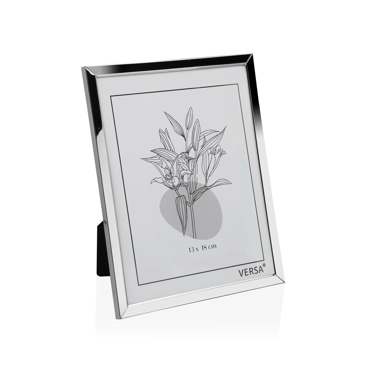 Рамка за снимки Черен Дървен Кристал 17 x 2,5 x 22 cm