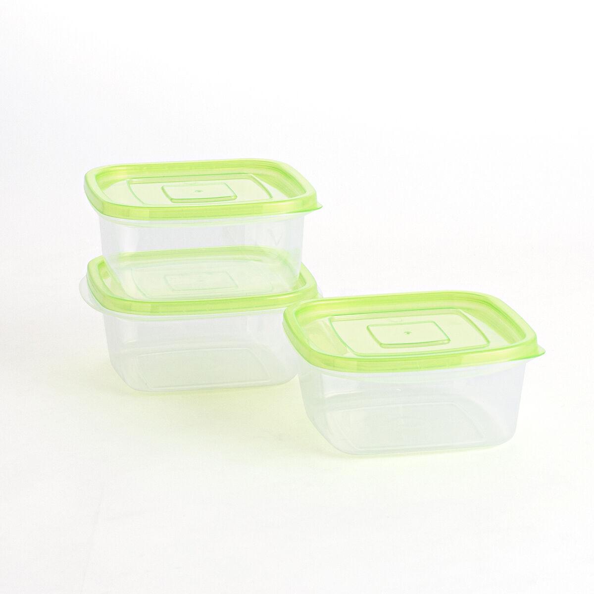 Правоъгълна Кутия за Обяд с Капак Quid Rico Прозрачен Пластмаса 22 x 16 x 3,5 cm