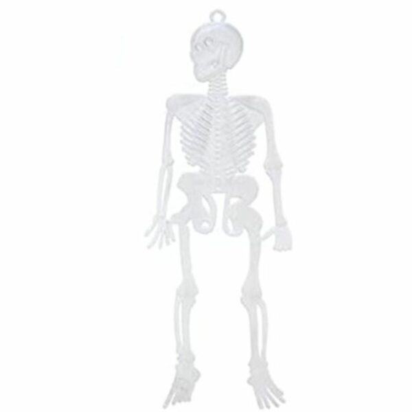 Хелоуин Декорация Скелет Бял Многоцветен 25 x 15 cm (12 броя)