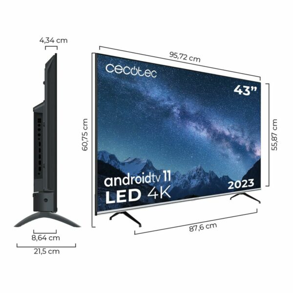 Смарт телевизор Cecotec VQU20043 43" 4K Ultra HD QLED