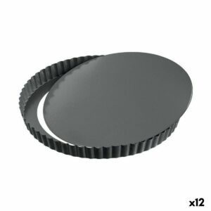 Тиган с Форма на Пружина Quttin IN215 Въглеродна стомана Черен (12 броя) (Ø 12,5 x 5 cm)