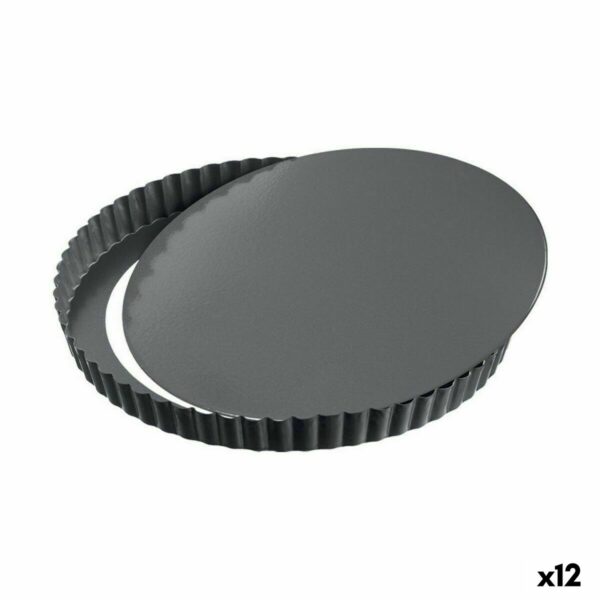 Тиган с Форма на Пружина Quttin Черен Въглеродна стомана 32 x 2,8 cm (12 броя)