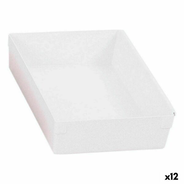 Многофункционална Кутия Модулна Бял 22,5 x 15,5 x 5,3 cm (12 броя)