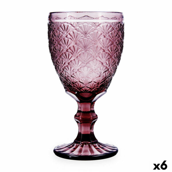 Чаша Bidasoa Rose Moon Розов Cтъкло 350 ml (6 броя)