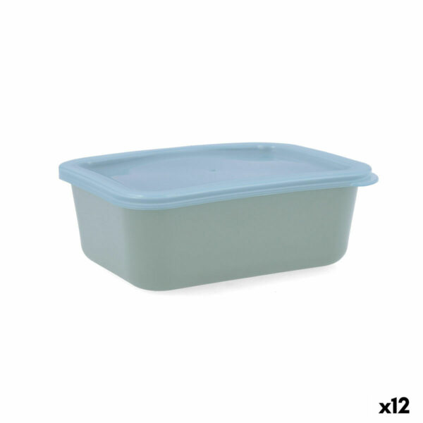 Правоъгълна Кутия за Обяд с Капак Quid Inspira 740 ml Зелен Пластмаса (12 броя)